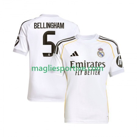 Completo Calcio Real Madrid Jude Bellingham 5 Divisa Prima 2025-2026